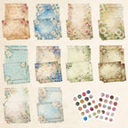 30 Sets Aesthetic Vintage Envelopes Letter Paper Kits DIY Postcard Invitation Cards Cover Letter Paper Stationery Supplies