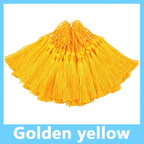 100pcs/Pack 13cm Tassel Silk Fringe Silky Floss Bookmark Tassels Mini Tassels for DIY Craft Jewelry Making Souvenir Bookmarks