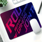 AS-US ROG Game Player Square Mousepad Small Size Home Desk Protector Mat Washable Desktop Mouse Pad Anti-slip Rubber Table Mats