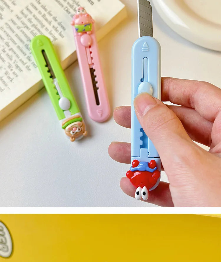 1Pc Creative Art Knife Cute Cartoon Express Delivery Artifact Portable Paper Cutter Hand Account Knife Letter Opener Sword