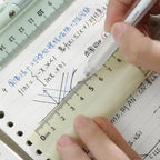 3 in 1 Drawing Ruler Tool Portable School Geometry Tool For Students