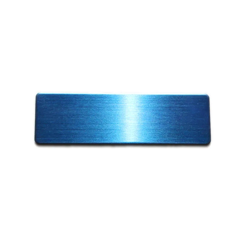 20pcs Laser Engraving Name Badge Holder Round Corner Stainless Steel Badge Blank Material 70x20mm