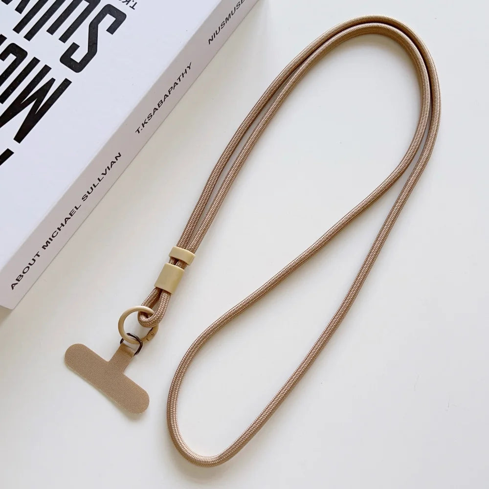 Candy Color Crossbody Colorful Long Strap for Mobile Phone Adjustable Lanyard Necklace Hanging Rope Anti-Lost Accessories