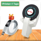 Motex E101 Portable 3D Embossing Label Printer Similar as B90 Dymo 12965 1610 Manual Label Maker DIY Adhesive Dymo 3D Label Tape