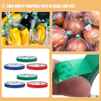 15 Rolls  Bag Sealing Tapes Bag Sealing Tying Packing Tape Supermarket Binding Machine Tape Packaging Tapes for Fruit Bag Tapes