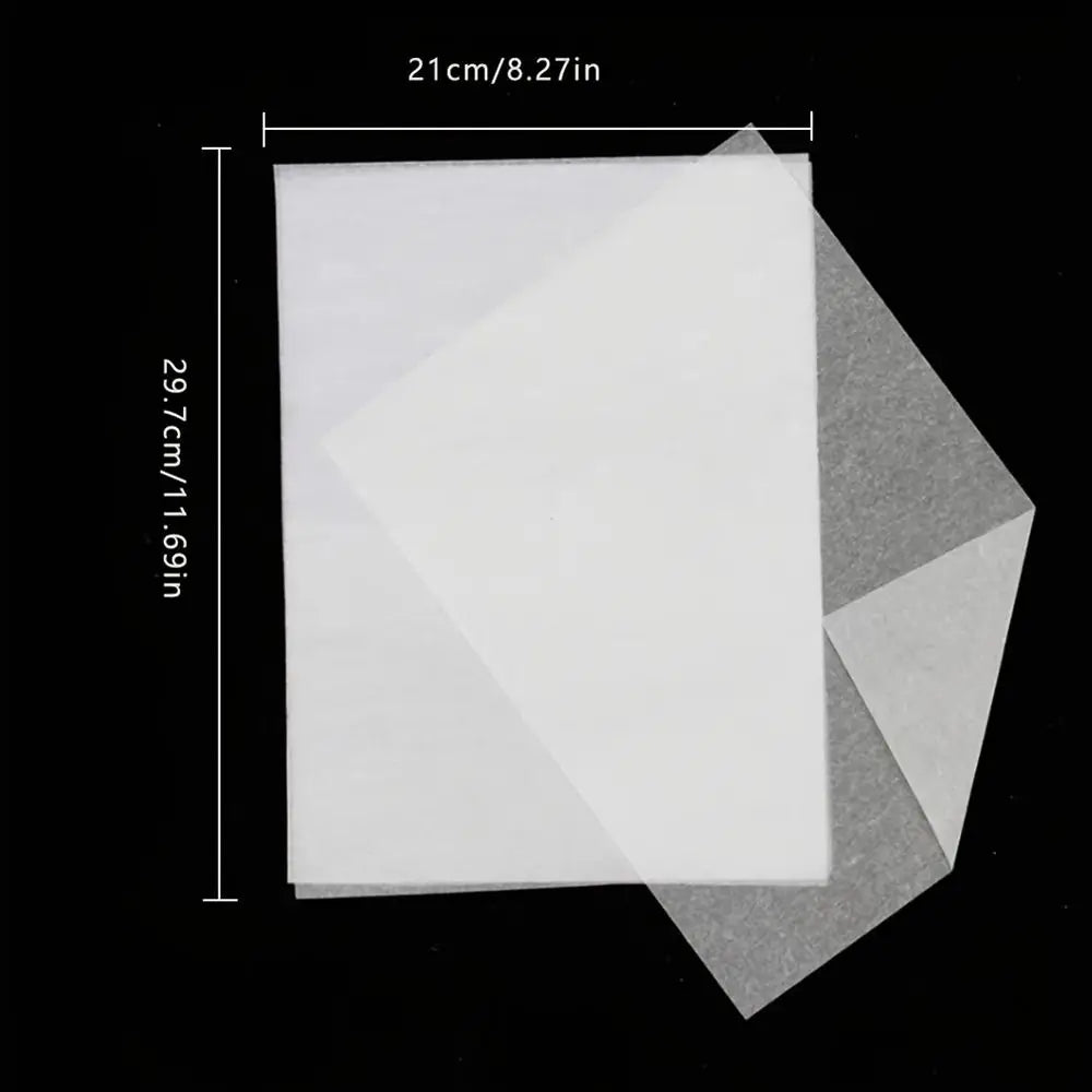 100Pcs A4 Tracing Paper Durable White Translucent Sketching Paper Drawing Copy Paper for Calligraphy Writing Drawing Art Supply