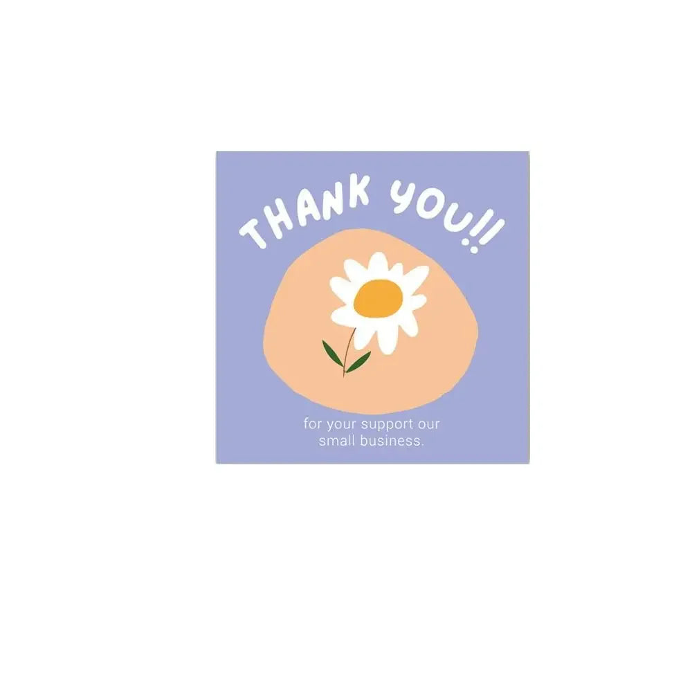 50 Pcs Thank You For Supporting My Small Business Reflective Laser Appreciate Cards Greeting Postcard For Online Retail Shopping