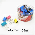 Colorful Metal Binder Clips Paper Clip Office Stationery Binding Long Tail Clip Colored Ticket Clip Tailcoat Clip