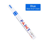 3pcs White Paint Pen Paint Markers Waterproof Car Tyre Oil-Based Paint Pen Set Quick Dry And Permanent