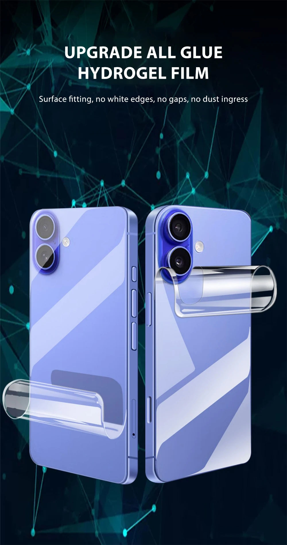 4-1Pcs Back Hydrogel Film For iPhone 16 15 Pro Max 13 14 12 11 XS XR 7 8 Plus Soft Clear Screen Protector Phone Accessories