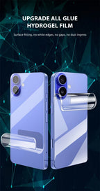 4-1Pcs Back Hydrogel Film For iPhone 16 15 Pro Max 13 14 12 11 XS XR 7 8 Plus Soft Clear Screen Protector Phone Accessories