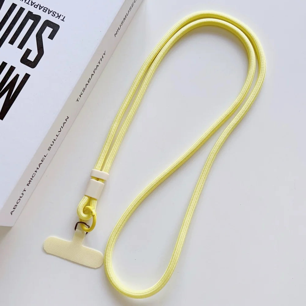Candy Color Crossbody Colorful Long Strap for Mobile Phone Adjustable Lanyard Necklace Hanging Rope Anti-Lost Accessories
