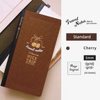 Fromthenon Travel Notebook Refill Vintage Embossed Gold Foil Cover Blank Grid Inner Pages for Retro Travel Journal Planner
