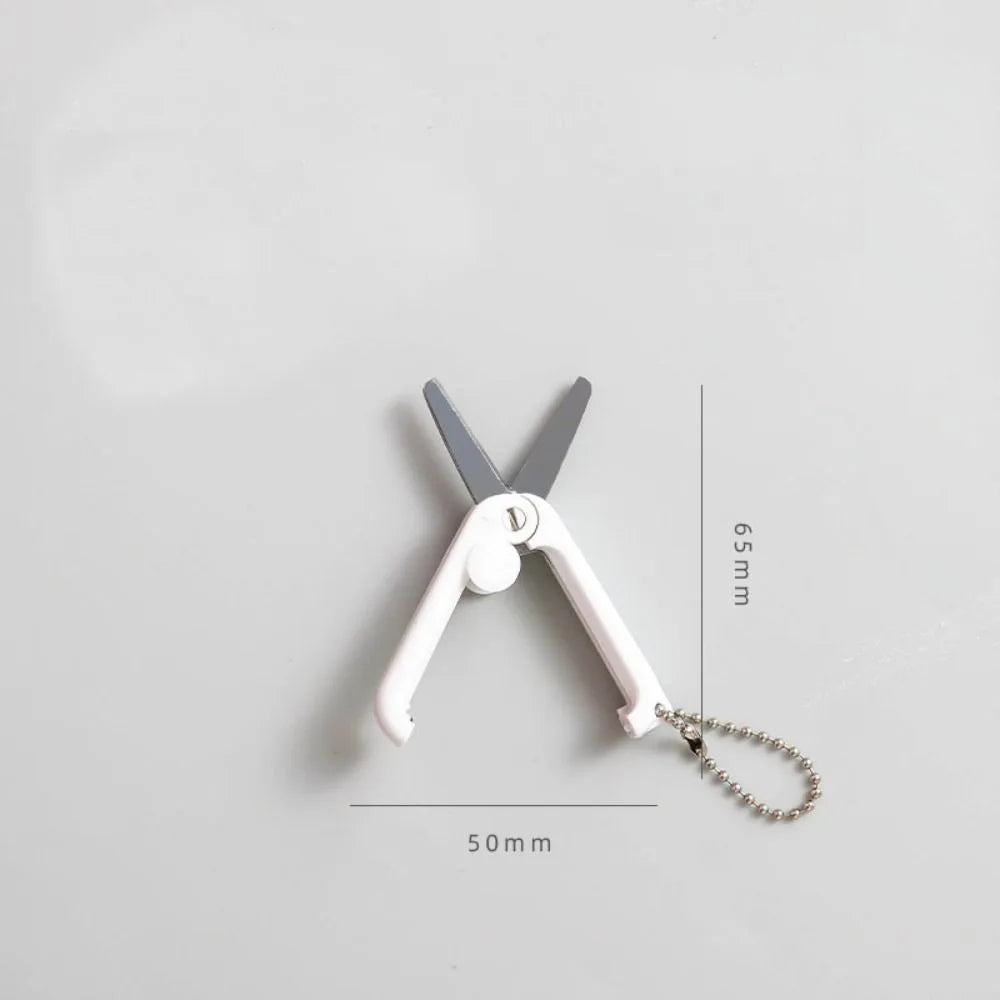Portable Scissors For Office Students Mini Stainless Scissors Folding Scissors Multifunctional