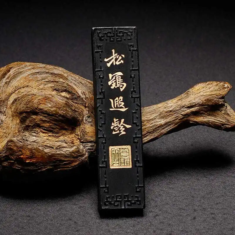 Chinese Sumi Ink Stick Pine Soot Solid Ink Stick Calligraphy Artist Painting Watercolor Fabric Paint Ink Block Painting Inkstick