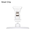 Transparent Clip Plastic Double Clip Adjustable Sign Card Display Holder Advertising Folder Clamp Office School Binding Supplies