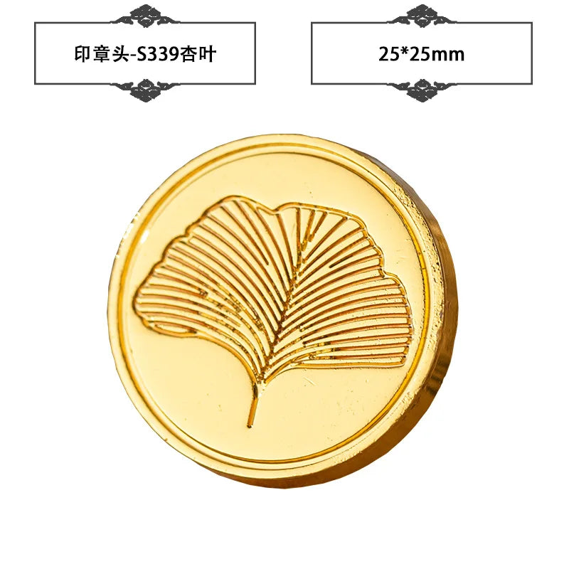 Plant Wax Stamp Seal Wax Print Thick Copper Head Carved Sealing Tool Holiday Party Invitation Letter Wedding Decorative