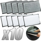2-10Pcs Soft Double Side Microfiber Scrubbing Sponge Car Leather Cleaning Microfiber Towel Wax Sponge Auto Detailing Tools