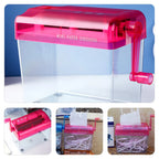 Small Manual Shredder for Paper Documents Hand Operated Office Supply Household School Desktop Shredder Wear Resistant Clean