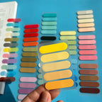 12Packs 5000sheets Transparent Colorful Index Stickers Memo Pad Office School Stationery Self-Adhesive Sticker Sticky Note Pads