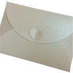 20pcs Colored pearlescent Envelope Thick Cardboard Small Foldable DIY Paper Envelopes Self Locking Buckle Letter Gift Card Cover
