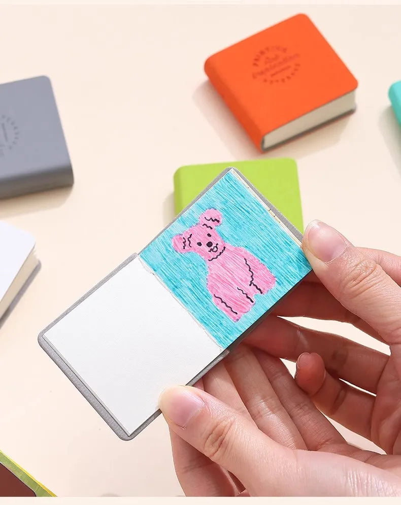 3pcs/set Colorful Mini Drawing Books Square Watercolor Sketchbook Thick Paper Drawing Books Study Art Art Supplies