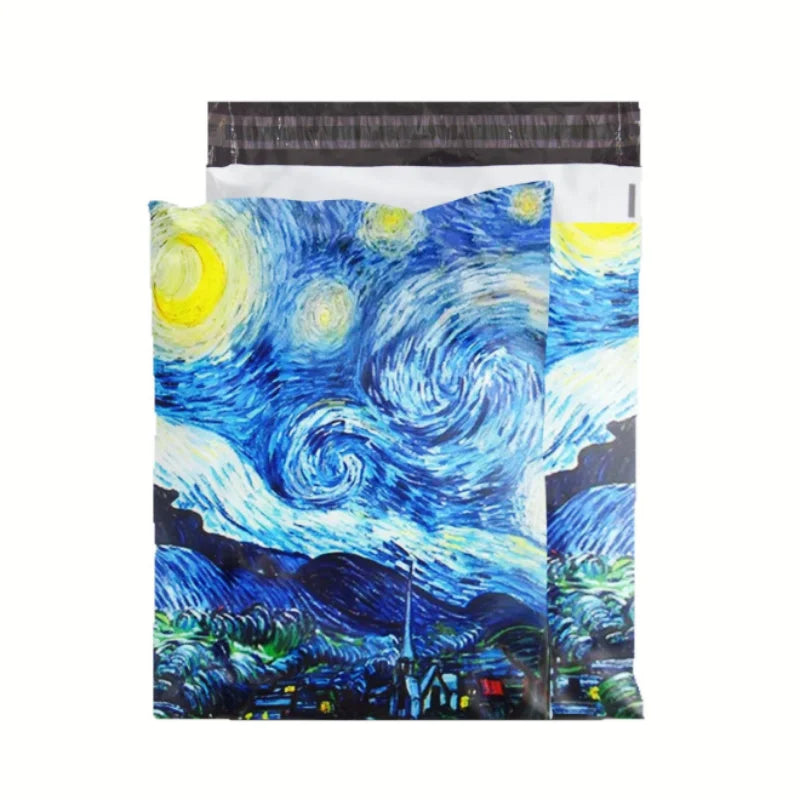 100PCS Poly Mailer Adhesive Envelope Shipping Bag DIY Garment T-shirt Dress Jacket Bra Christmas Toys Gift Packaging Pouches