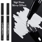 5/1pcs Chrome Pen Marker Mirror Waterproof Paint Repair For Rock Ceramic Glass Metallic Gold/Silver 2mm Nib