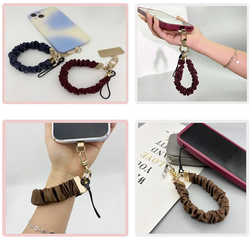 Mobile Phone Lanyard Cloth Anti-lost Mobile Phone Chain Women's Phone Lanyard High-grade Wrist Bracelet for Women Decoration