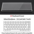 Acrylic Mechanical Keyboard Dust Cover New Mechanical Gaming Keyboard 104 Keys Mouse Protection Transparent Cover