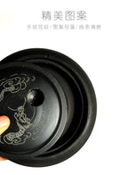 Natural Original Stone Inkstone With Cover Longan Round For Students Libros Livros Livres Kitaplar Art