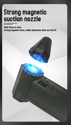 Powerful Turbo Air Blower 130000RPM Cordless Dust Cleaner With 4000mAh Battery, 3 Speed Levels, Magnetic Nozzle For Home