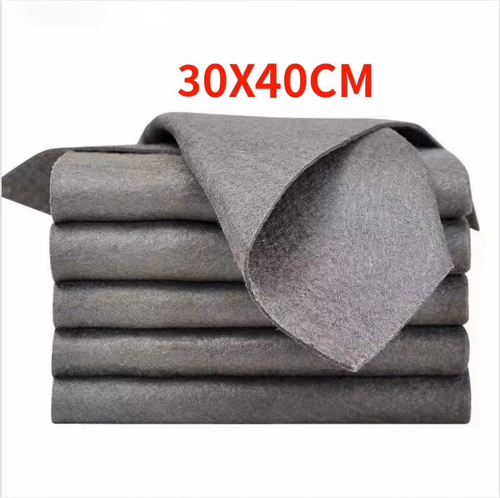 1/5 Magic Cleaning Cloth, Microfiber Glass Cleaning Towel, Reusable, Washable, Lint-Free, Suitable for Kitchen Glass and Cars