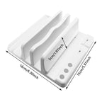 4 in 1 Office Laptop Stand Vertical Save Desktop Space Easy To Place Computer Accessories Scalable Width Office Desk Storage