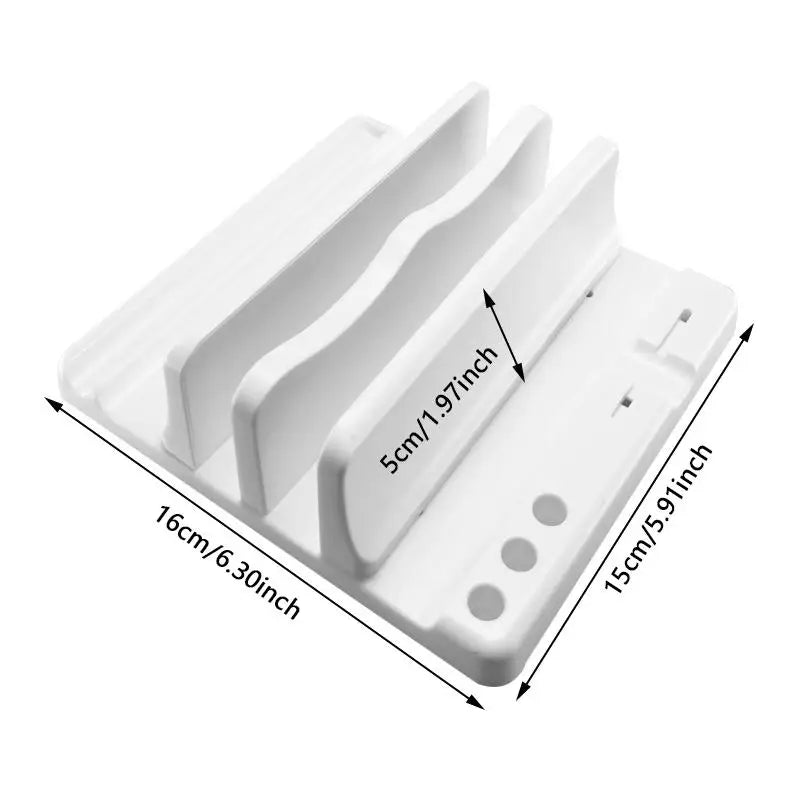 4 in 1 Office Laptop Stand Vertical Save Desktop Space Easy To Place Computer Accessories Scalable Width Office Desk Storage