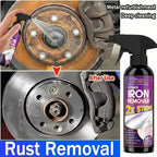 Large Capacity Powerful Car Rust Remover Spray - Exhaust/Wheel Care, Metal Powder Remover