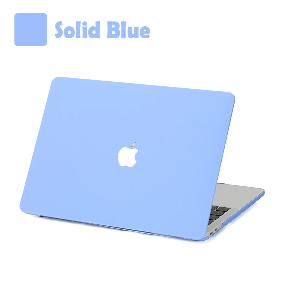 Frosted Laptop Case For Macbook Air 13 A2337 A1466 For Mac M1 Chip Pro 13 A2338 For Macbook Pro 14.2 16.2 Matte Protective Cover