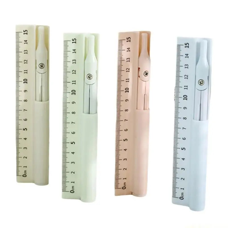 3 in 1 Drawing Ruler Tool Portable School Geometry Tool For Students