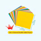 Origami Paper Set 96-208Pcs Craft Paper Kit with Instructional Book Art Projects Supplies for School Class Craft Lessons Gifts