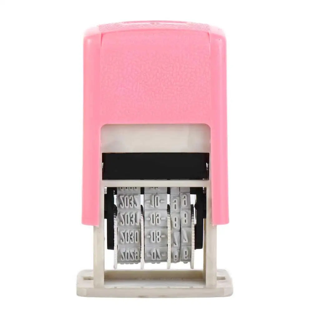 DIY Handle Account Date Stamps Stamping Automatic Ink Return Mini Self-Inking Stamps For Office Supplies Date Wheel Stamp