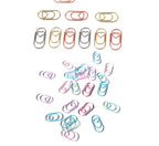30pcs/pack Colorful Multi Shaped Heart-shaped Paper Clips, Colorful Macaron Mini Shaped Paper Clips