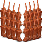 Plastic Cowboy Boot Cups with Straws and Lids Reusable Cowboy Cup for Western Themed Party Supplies Rodeo Birthday Decorations