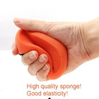 4 Inch Foam Wax Applicator Pads with Red Handle Soft Sponge Polishing Pads for Car Cleaning and Paint Maintenance