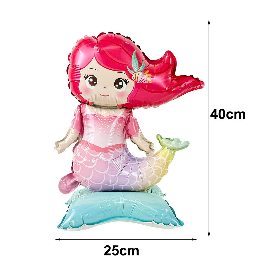 Mermaid Party Supplies Mermaid Scales Pattern Paper Plate Cup Napkin Popcorn Box Food Bowl Girl Birthday Party Baby Shower Decor