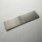 10pcs Laser Engraving Name Badge Holder Round Corner Gold Color Stainless Steel Badge Blank Material 70x20mm