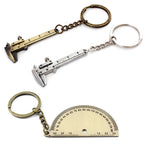 Key Ring Tape Measure Keychain Gauging Tools Retractable Ruler Pull Ruler Measuring Tools Stainless Steel Portable