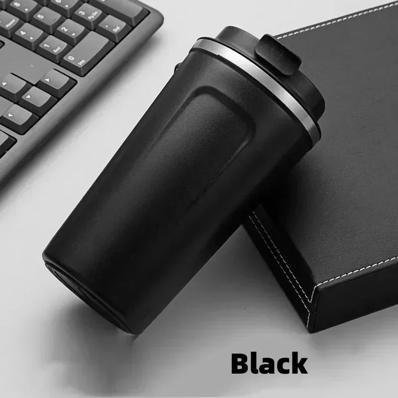 1pc 380/510ML Travel Stainless Steel Coffee Cup Thermal Mug Leak-Proof Thermos Bottle Tea Coffee Mug Vacuum Flask Insulated Cups