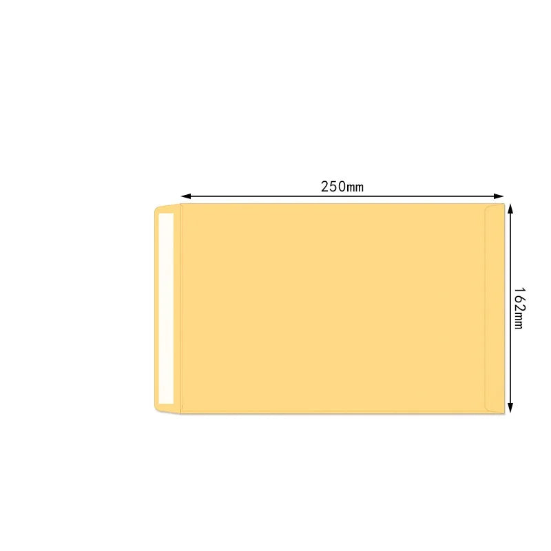 20pcs Kraft Paper Envelope with Self-adhesive Seal Tape Invitation Photo Envelope Bag Invoice Office Document Storage Envelope