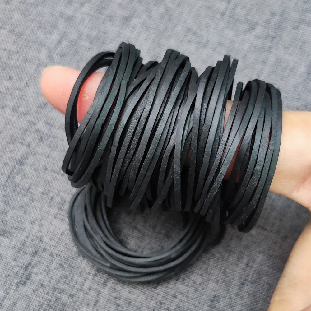400 Pcs Black Rubber Bands Stretchable Band Sturdy Rubber 40mm Strong Elastic Band Office Stationery Packing Supplies