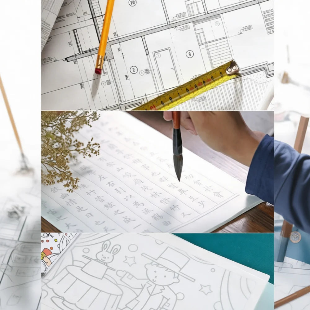 Professional Tracing Vellum Sheets For Sketching Drawing Calligraphy Fountain Pen Art Design Supplies Craft Paper Pad